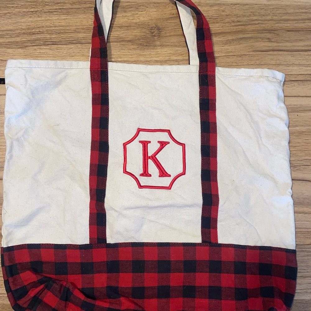 Buffalo Plaid Tote Bag